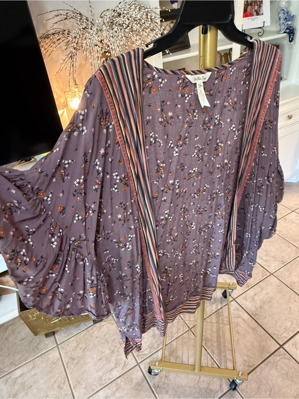 Matilda Jane Dusty Plum Floral Kimono